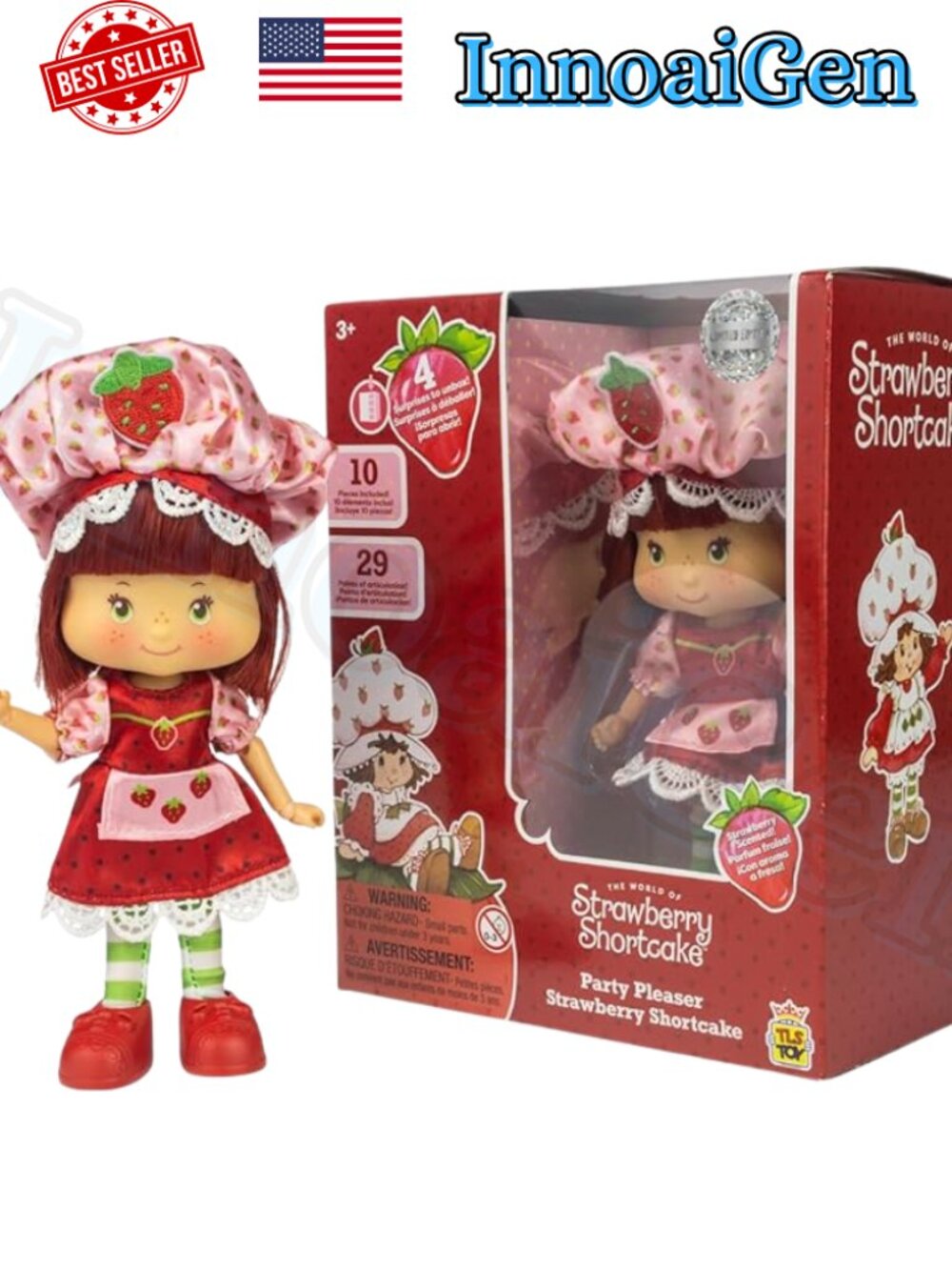 TLS Toy Strawberry Shortcake Party Pleaser Scented Doll Figure 29 Pts Artic NWB